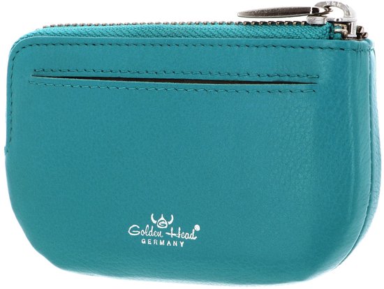 Golden Head Cuir Étui à clés Madrid Zipped Key Case Turquoise