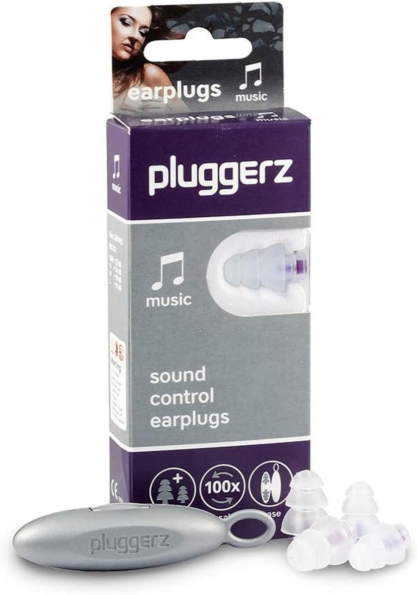 Goedkoopste Oordoppen voor Muziek - Demping tot 22 dB - Comfortabel en Transparant - Ideaal voor Festival en Concerten - 2-paar (S/M, M/L