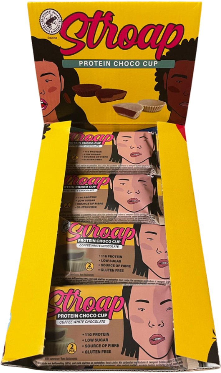 Stroap | Chococups | Koffie Witte Chocolade | 20 stuks | 20 x 42 gram