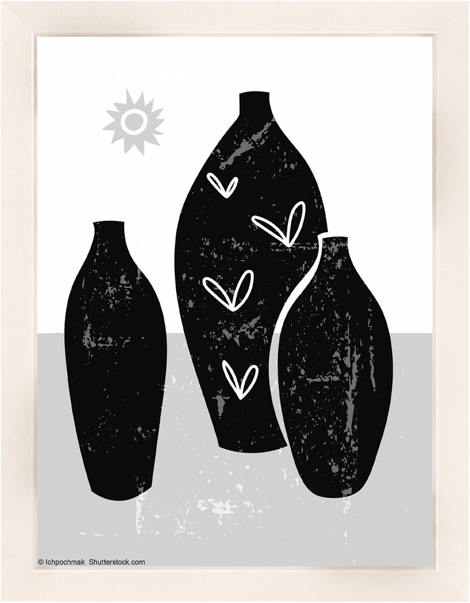 Walther Liv - Houten lijst - Fotoformaat 15x20 cm - Kunstglas - Wit