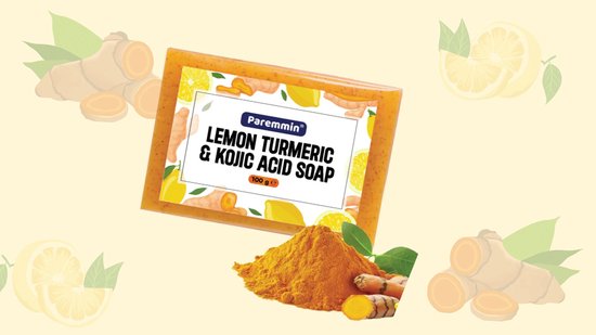 Lemon Turmeric & Kojic Acid Soap – Kurkuma Zeep 100% - Pigmentvlekken Verwijderen – Darkspot Remover