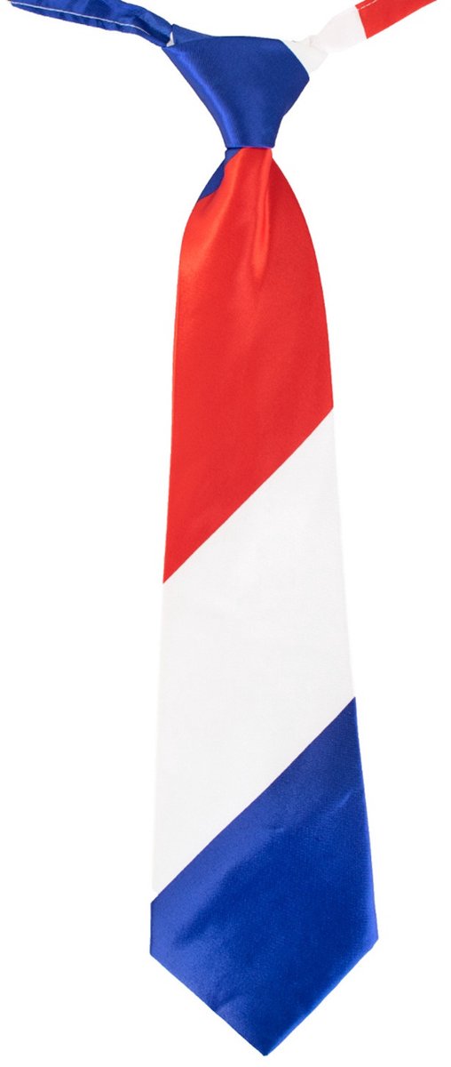 Stropdas Holland thema - Nederlandse vlag - Koningsdag/supporters verkleed accessoires