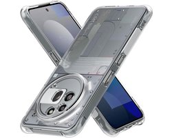 Casemania Hoesje Geschikt voor Nothing Phone 3a Pro - Transparant - Anti Shock Back Cover