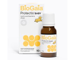 BioGaia Protectis Baby Druppels, 100 Miljoen Levendige Lactobacillus Reuteri, Zuivelvrij Probioticumsupplement voor Pasgeborenen, Baby's en Peuters voor Ondersteuning van de Spijsvertering, Helpt bij het Verlichten van Buikgas en Ongemak - 10ML