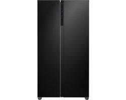 Frilec BONNSBS-630-040CB - Amerikaanse koelkast - Energiezuinig C - No Frost - 5 Jaar Garantie - 2 Deuren - 532 Liter - Super Vries - Digitaal Display - Zwart
