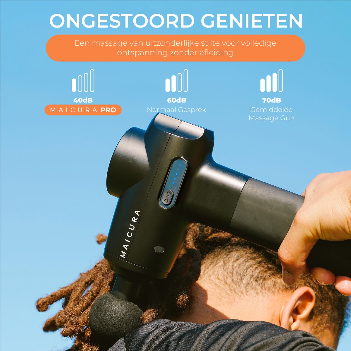Maicura PRO massage gun met infraroodkop thumbnail 6