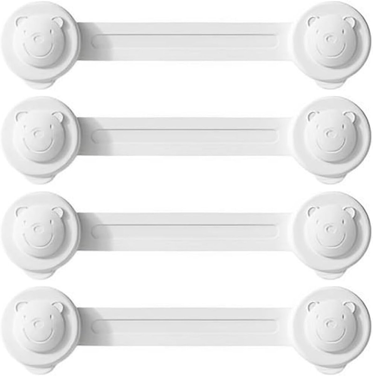 Image of 4 Stuks Kinderslot voor Kasten en Lades - Veiligheidsoplossing zonder Boren