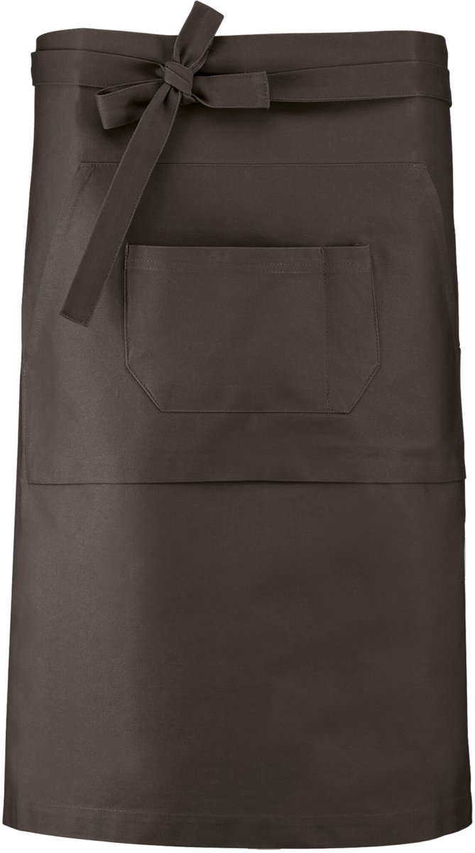 Schort/Tuniek/Werkblouse Unisex One Size Kariban Dark Grey 100% Katoen