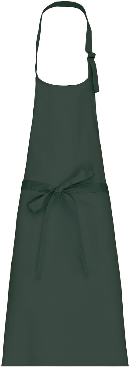 Schort/Tuniek/Werkblouse Unisex One Size Kariban Bottle Green 35% Katoen, 65% Polyester
