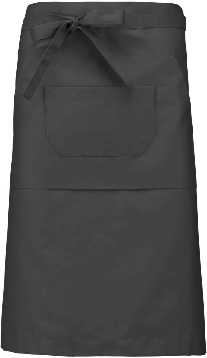 Schort/Tuniek/Werkblouse Unisex One Size Kariban Dark Grey 65% Polyester, 35% Katoen