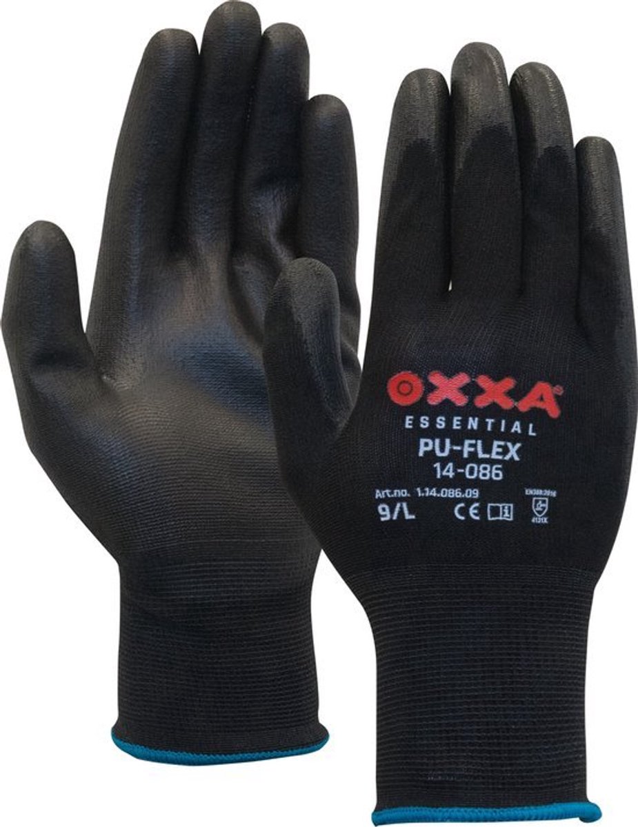 OXXA® PU-Flex 14-086 - Werkhandschoenen - Maat 9 (Large) - 12 Stuks