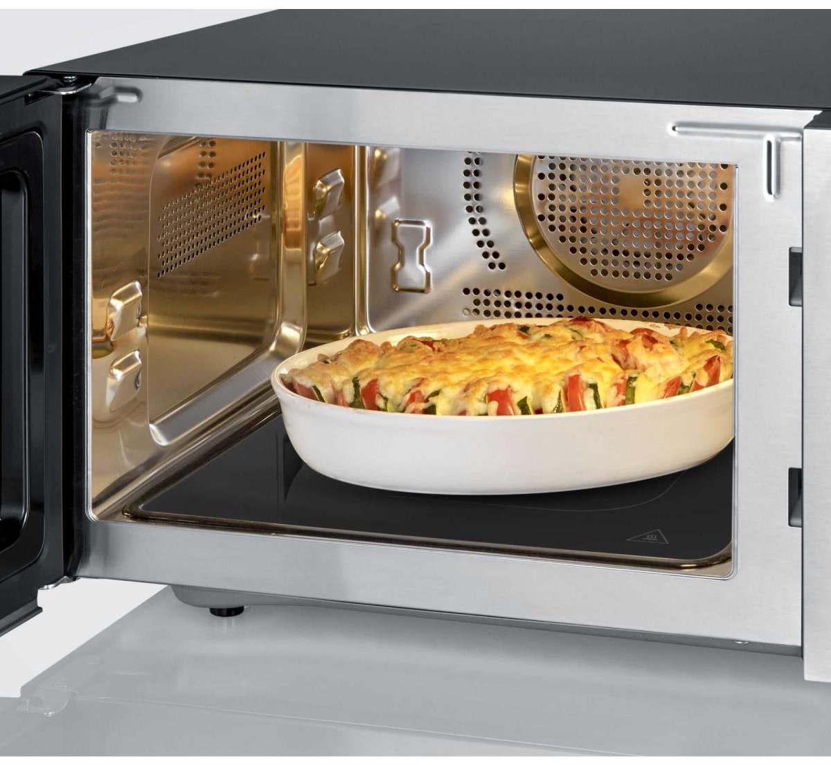 Severin MW 7777 Combi magnetron – Glazen Bodem zonder Draaiplateau – Ultra-Hetelucht tot 230 °C - 25 Liter - RVS — afbeelding 2