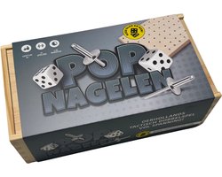Popnagelen dobbelspel 2.0 - Duurzaam houten gezelschapsspel - vanaf 8 jaar