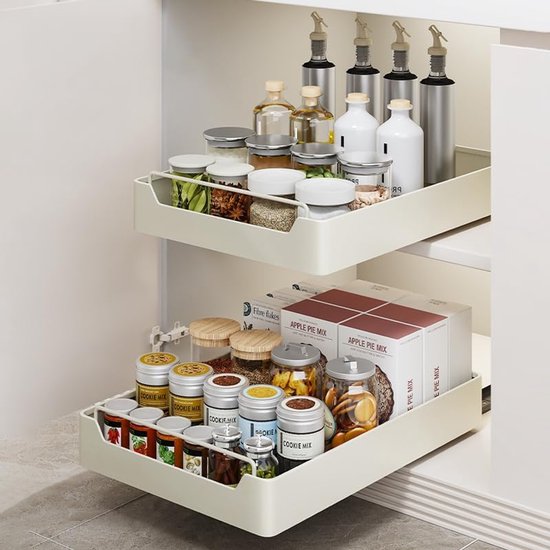 Keuken badkamer organizer uitschuifbaar diverse maten
