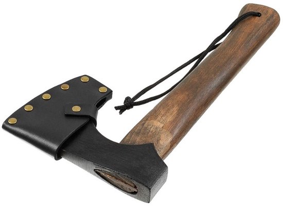Fox outdoor Viking bijl compact met leren schede van Fox Outdoor — afbeelding 3