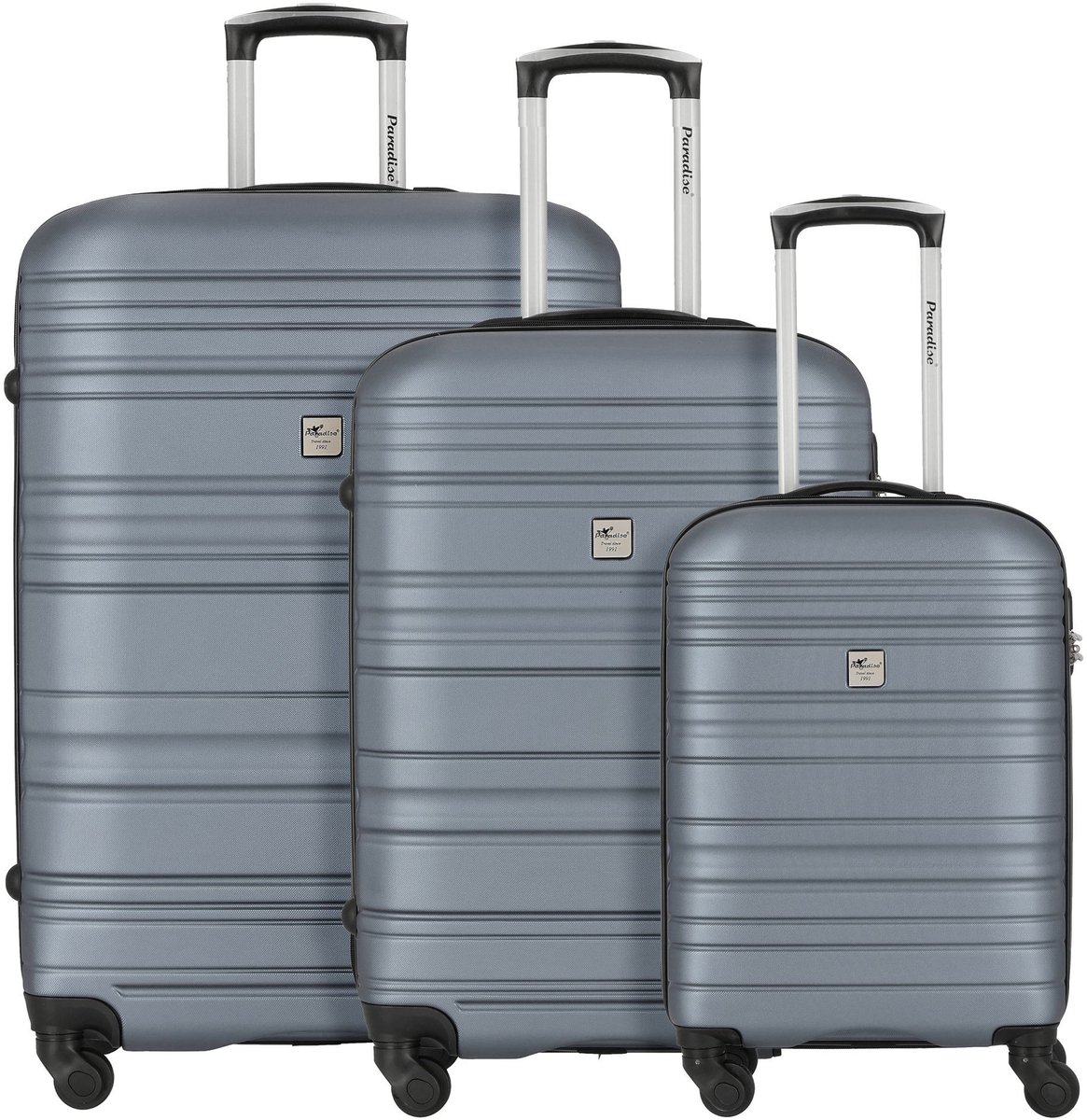 CHECK.IN Paradise 4 wielen Kofferset 3-delig - Harde bagage - Combinatieslot - aubergine