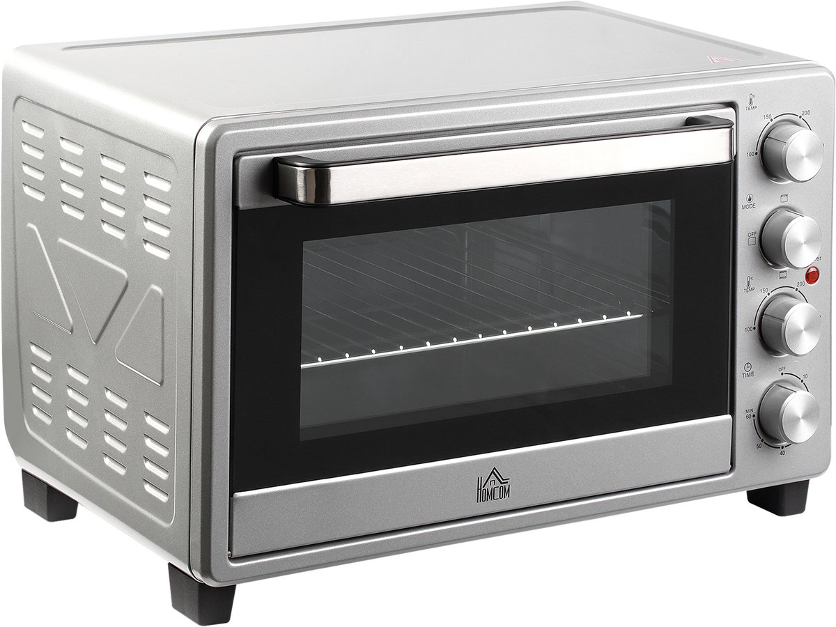 ZYLARO Vrijstaande Oven - 32L - 1600W - zilver