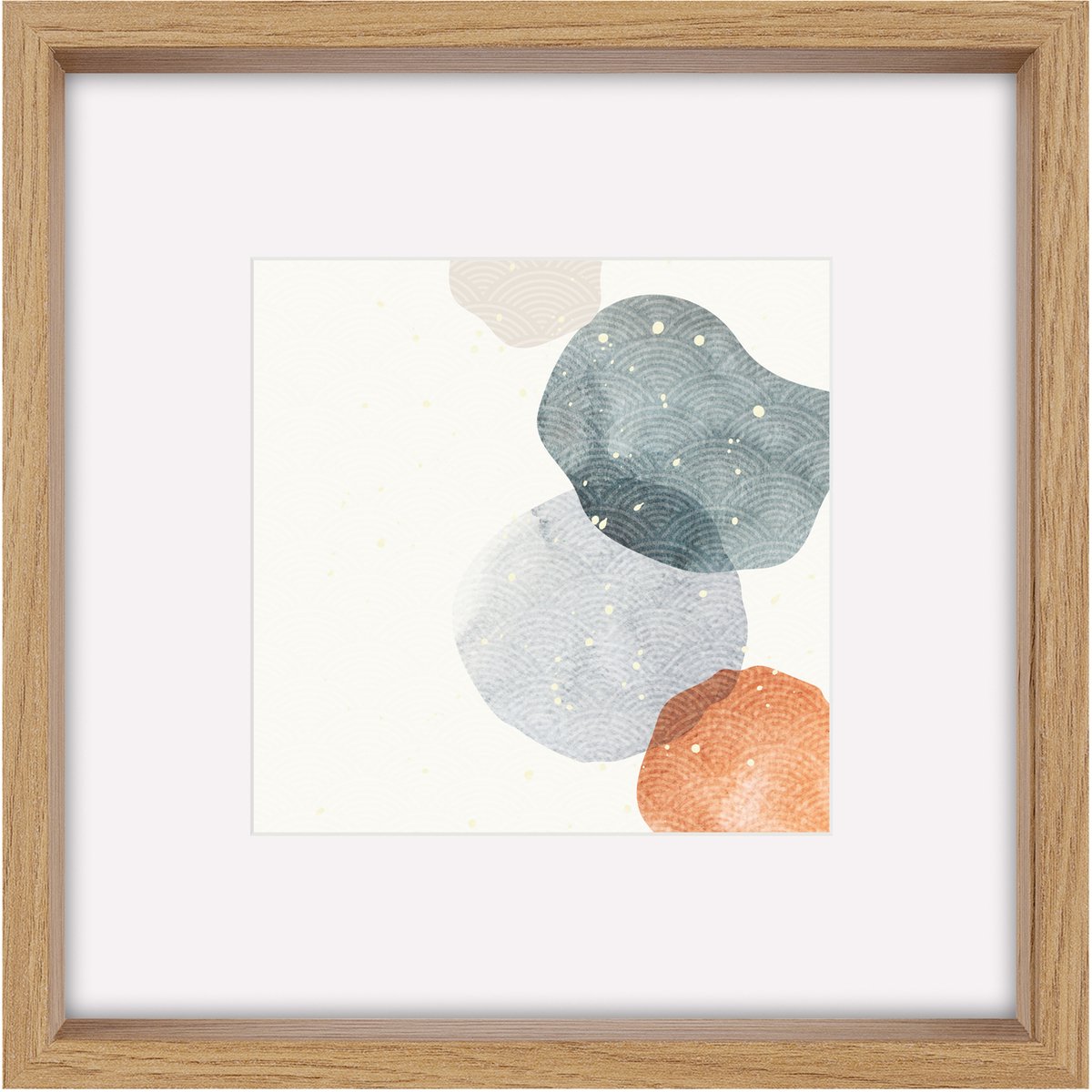 Walther Shape - 3D FSC Houten lijst - Fotoformaat frame 50x50 cm - Kunstglas - Eiken