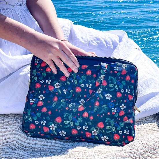 Yumbox Poche isolerende hoes met handgrepen - Strawberry Fields — afbeelding 3
