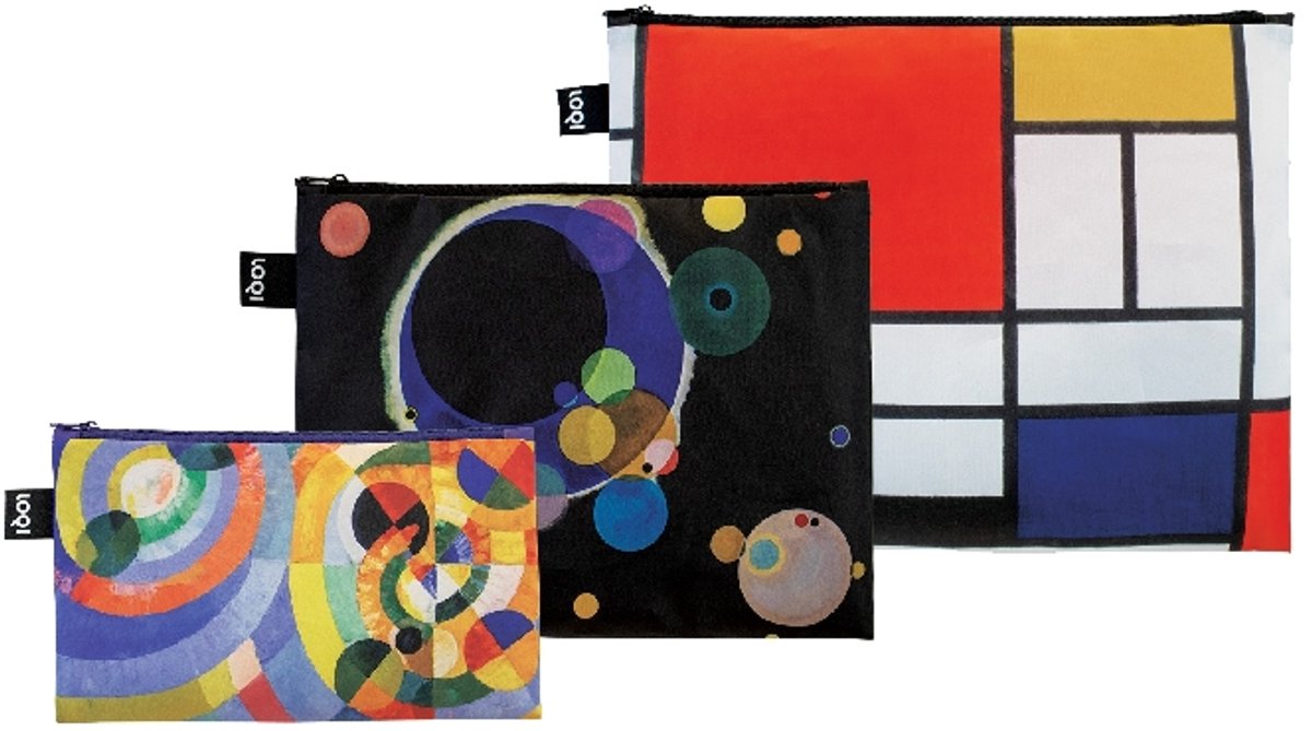 LOQI Zip Pockets - Circular Forms, Several Circles, Composition gerecycled
