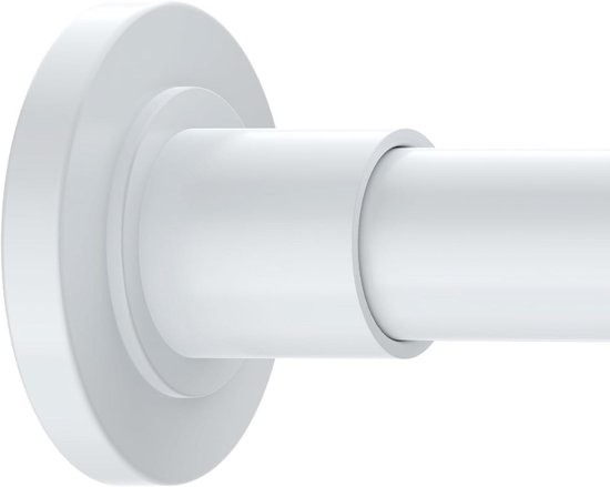 Telescoopstang douchegordijnstang 140 - 250 cm zwart ALU klemstang