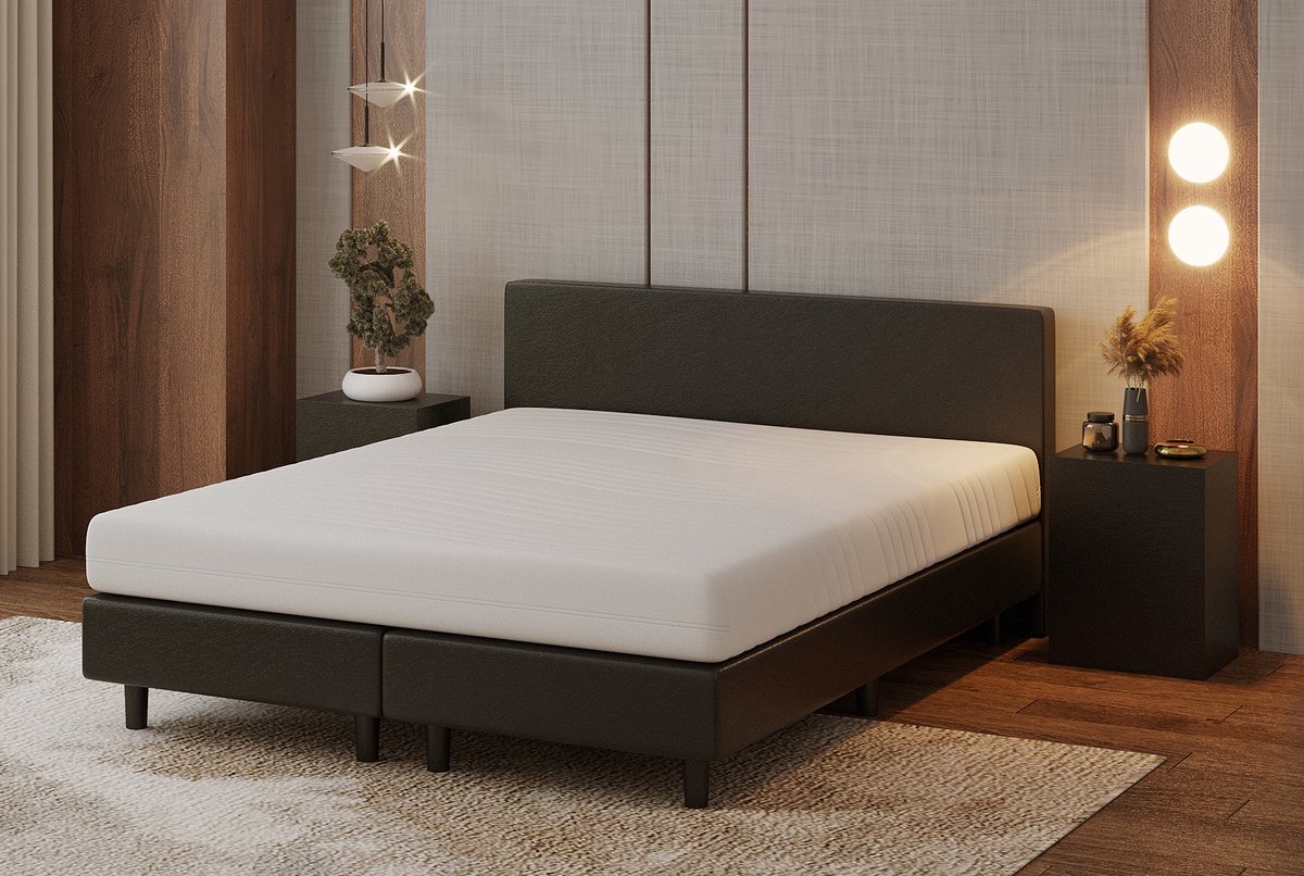 Nessa Nessa Bjorn Boxspring Pocketvering Leder - afbeelding 4