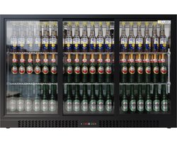 Cubo Koelkast 324L - 3 Schuifdeuren van glas - Afsluitbaar met slot - CS-320S-EE