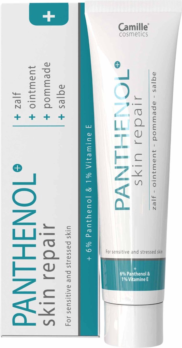 Camille Cosmetics | Panthenol skin repair - 6% panthenol - zalf - 30ML - Zalf bestemd voor verzorging van droge en gebarsten huid - Luieruitslag - Tepelkloven - Gestresseerde huid - Voedt de huid goed en hydrateert,