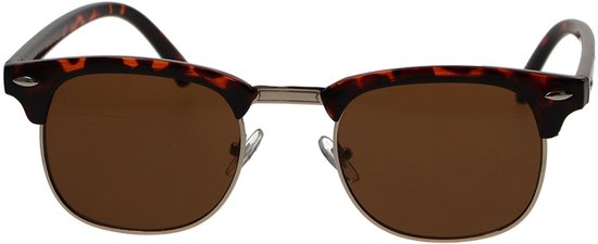 Spectrum Zonnebril Club Vierkant Havana Goud Bruin Unisex van Merkloos — afbeelding 2