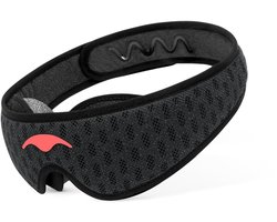 Manta Sleep Mask PRO - 100% verduisterend slaapmasker voor zijslapers - Carbon Black Limited Edition - ademend en comfortabel voor slapen/reizen/dutjes/ploegendienst. Ventilerend & ultrazacht.