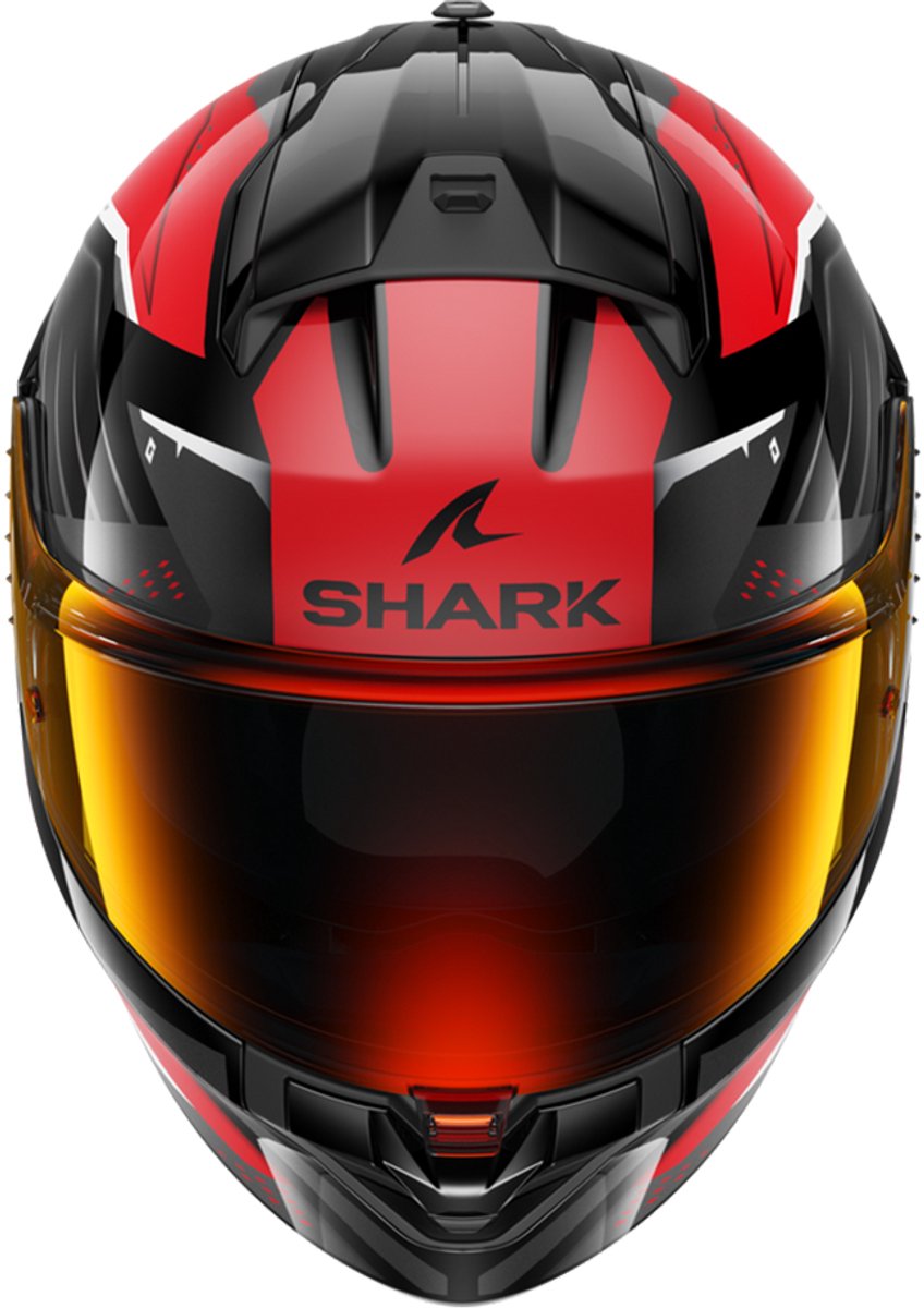 SHARK RIDILL 2 BERSEK Black Red Anthracite - Maat M - Integraal helm - Scooter helm - Motorhelm - Zwart - Scooterhelmen mannen en vrouwen. – foto 7