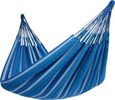Hangmat Tweepersoons 'Chill' Calm (Blauw) | Bijpasende opbergtas | 180 KG | Handgemaakt in Colombia | 1% For The Planet | Tropilex
