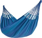 Hangmat Eénpersoons 'Dream' Blue (Blauw) | Bijpasende opbergtas | 120 KG | Handgemaakt in Colombia | 1% For The Planet | Tropilex