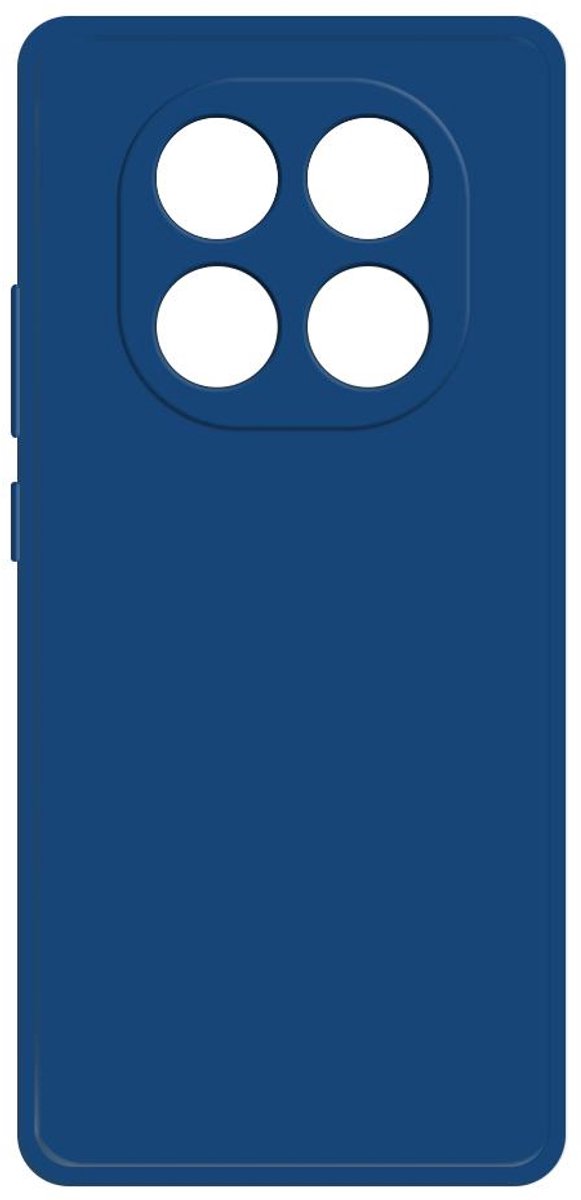 Hoesje voor Xiaomi Redmi Note 14 Pro 4G - Phonesta Color Silicone Back Cover - Donkerblauw