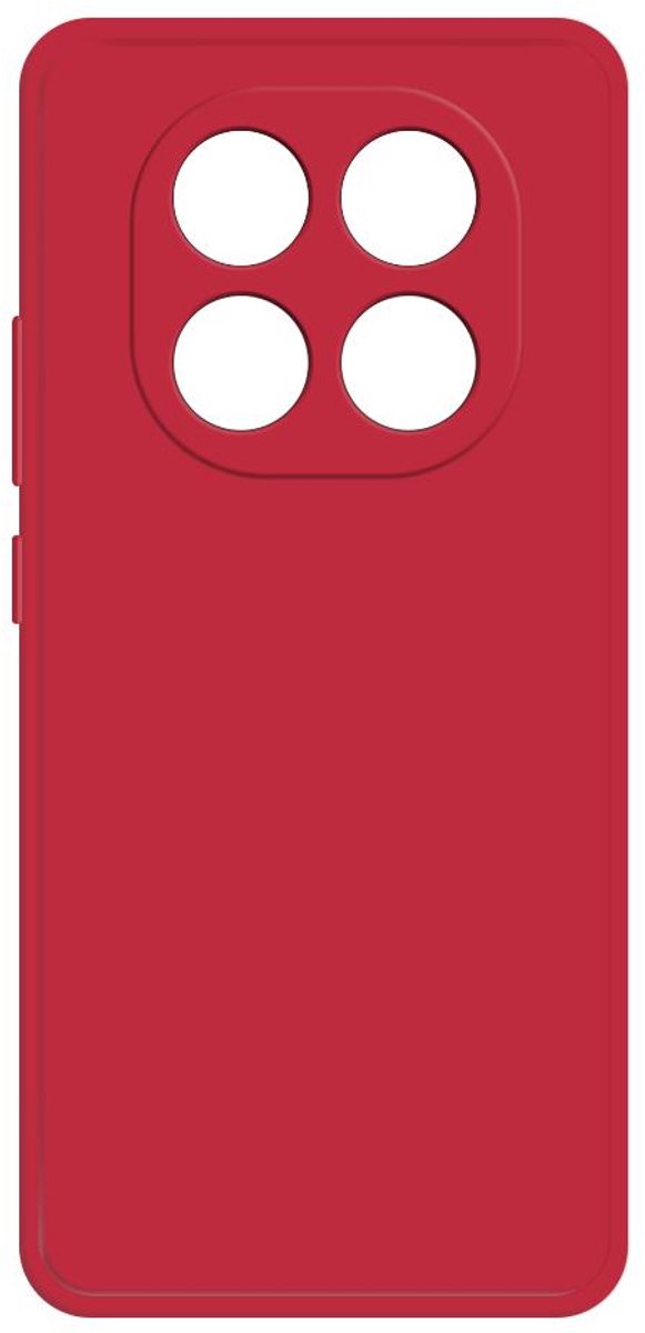 Hoesje voor Xiaomi Redmi Note 14 Pro Plus - Phonesta Color Silicone Back Cover - Rood