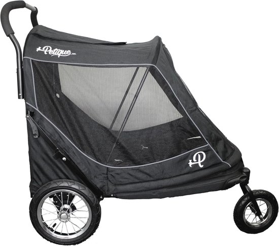 Trendmix Opvouwbare XL Hondenbuggy Met Ademend Gaas En Opbergvakken