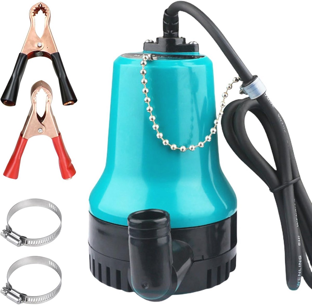 Dompelpomp voor Vuilwater - 12V 65W - 4200 l/h Afvoerpomp voor Deeltjes tot 30 mm