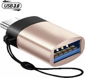 DrPhone - C3 USB type C naar USB 3.0 adapter – Aluminium OTG-adapter – Converter voor Windows / Mac OS Macbook pro Thunderbolt 3 - Rosegold