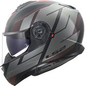 Casque LS2 Strobe II Code FF908 noir mat / gris taille L