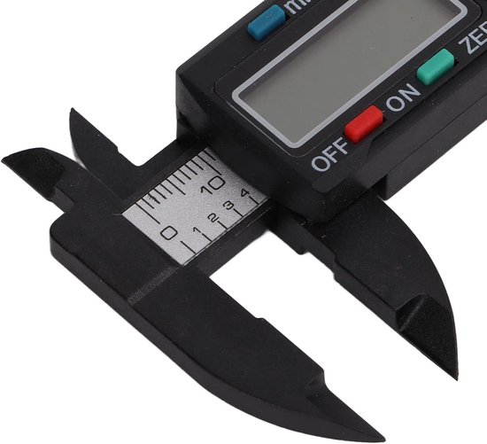 Mini LED Digital Caliper - Portable and Easy To Use - ABS Material - LED Display - Ideal Gift - 0 To 100 Mm Measuring Instrument with Metric Inch Conversion van Merkloos	 — afbeelding 5