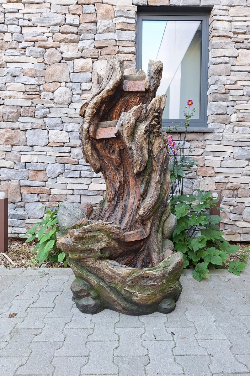 Goodyz - Waterval - Fontein - Waterornament - 160cm hoog - boom model - inclusief pomp en verlichting