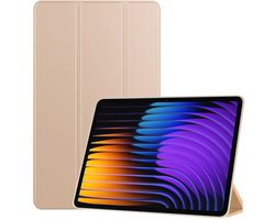 TechNow Hoesje geschikt voor Xiaomi Mi Pad 7 / Mi Pad 7 Pro Hoesje – Extreme Shock Case – Smart Case - Goud