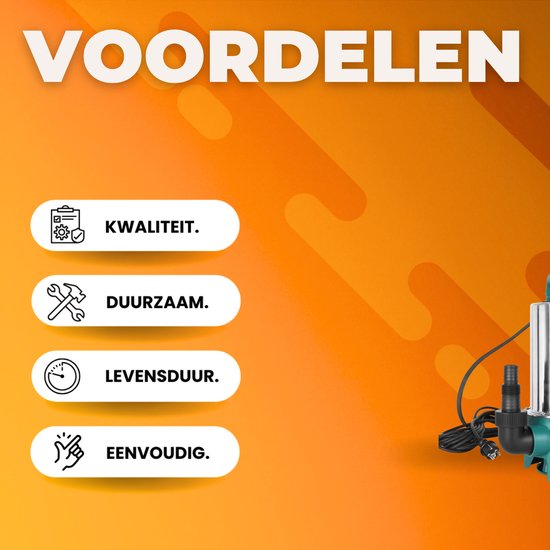HBM dompelpomp 400W 8000 l/u - HBM Machines