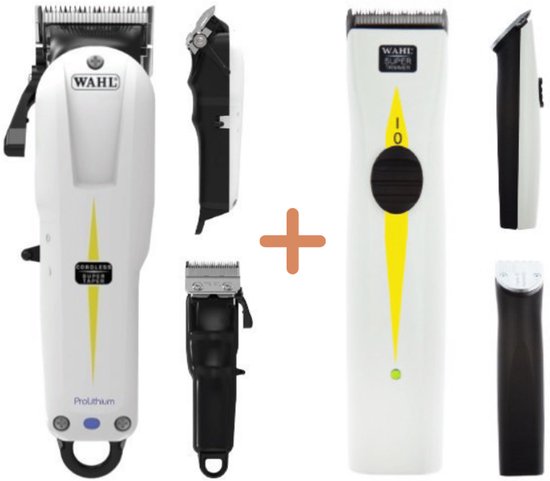 WAHL Cordless Super Taper Clipper & Super Trimmer Combi Pack - CLIPPERS & TRIMMERS From Trade Hair Supplies UK