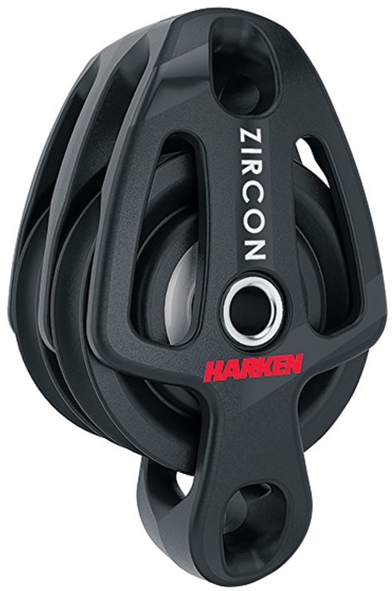Harken 2193 2-schijfs 40mm Zircon blok met hondsvot