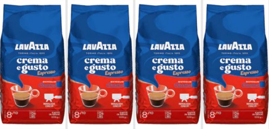 Lavazza Crema e Gusto Classico Bonen - 4 kg