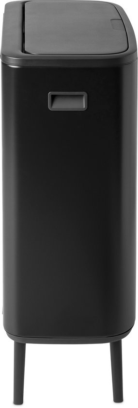Brabantia Bo Touch Bin poubelle 3 x 11 litres avec 3 seaux intérieurs synthétiques - Mineral Concrete Grey
