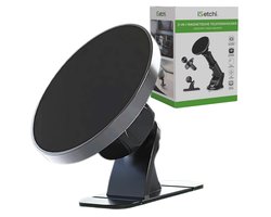 iSetchi Telefoonhouder Auto (3-in-1) Metaal - Autohouder Voor Ventilatierooster, Raam & Dashboard - Telefoonhouders Auto Ventilatie geschikt voor MagSafe - Auto Telefoonhouder Universeel