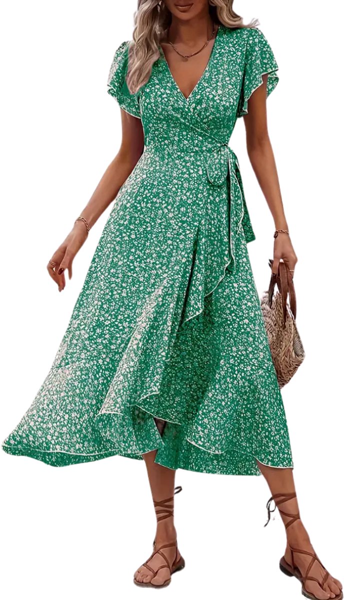 Nivard Zomerjurk Dames Zomerjurken Volwassen Jurk Ibiza Stijl Sundress Geel