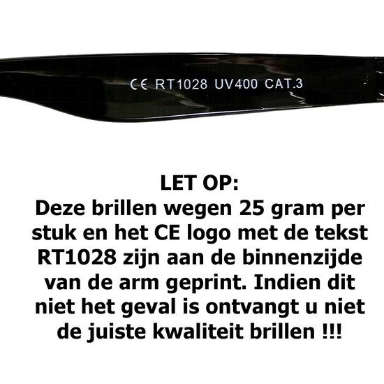 Classic Zonnebrillen - 3 stuks - Mat Zwart Frame - Spiegel Glazen van CLA — afbeelding 2